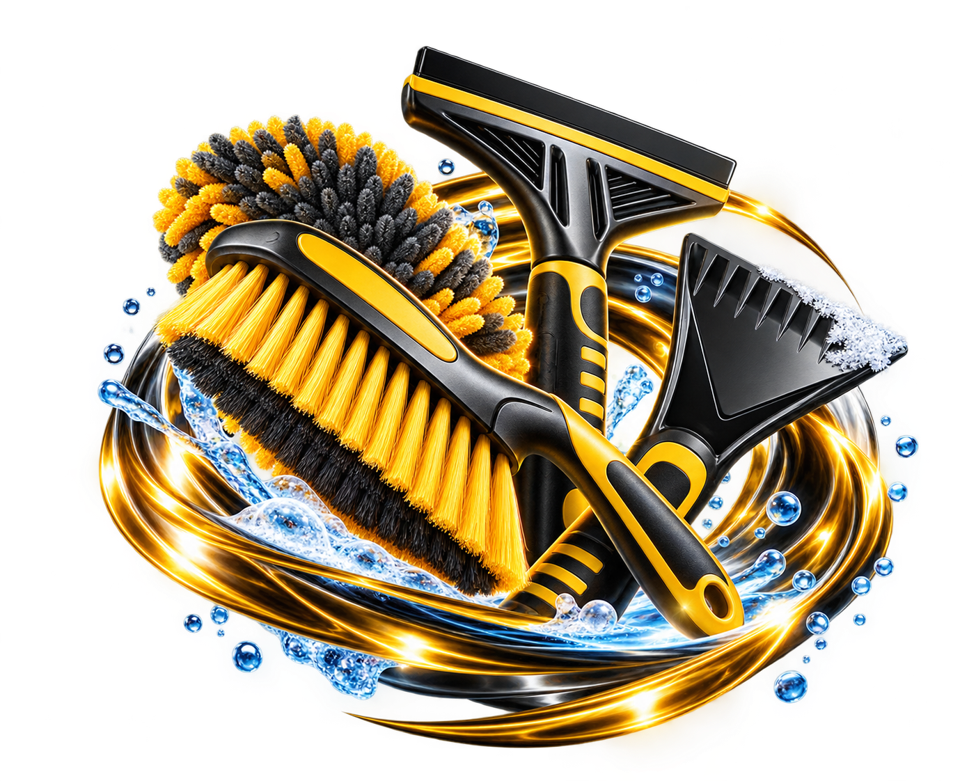Car brushes and scrapers