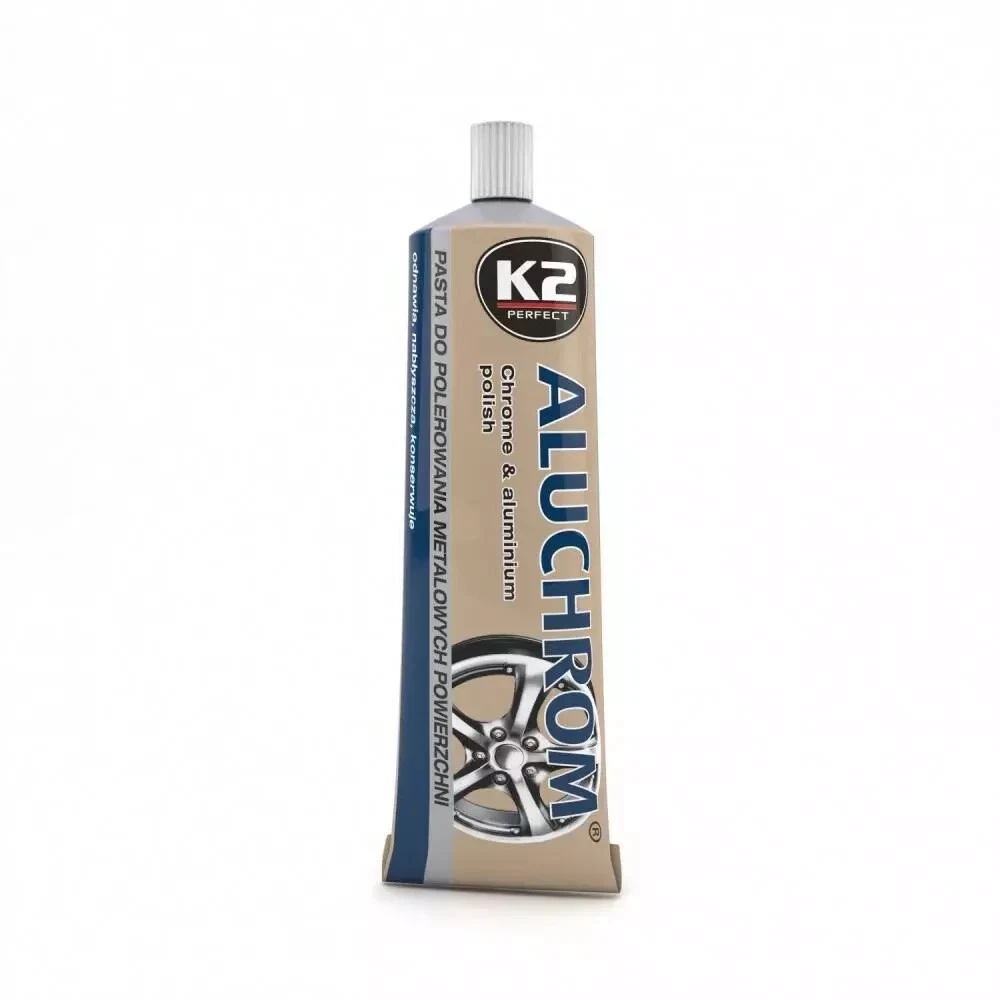 K2 ALUCHROM Chrome & Aluminium Polish Paste 120g K0031 – Metal Cleaner & Shine Restorer - K2 - K0031 image 2
