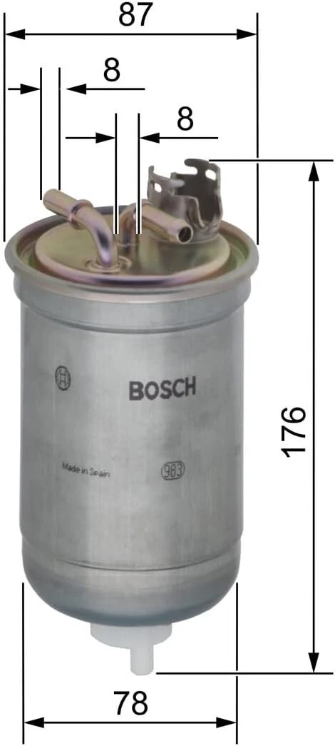 BOSCH Сервісний комплект для VW Transporter T4 2.4 2.5 TDI 1996–2004 – масляний, повітряний, паливний і салонний фільтри - Bosch - P3087 S3747 M2056 N6267 зображення 11