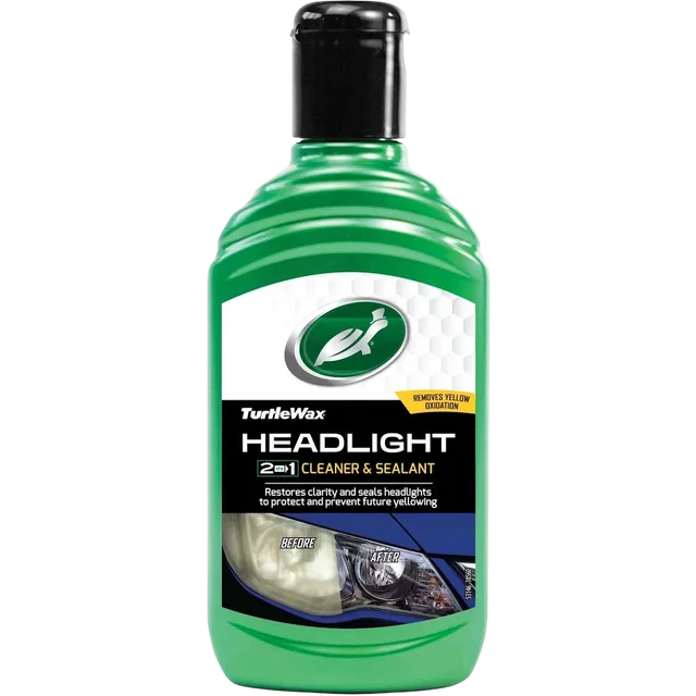 Turtle Wax Headlight Restorer 300ml 53146A – Car Headlamp Lens Polish & Cleaner - Turtle Wax - 53146A