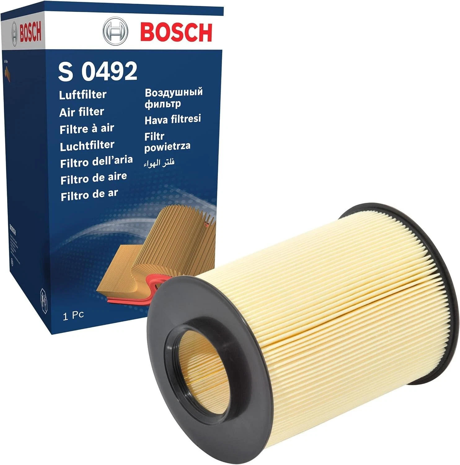 BOSCH Service Kit for Ford Focus MK3 1.6 TDCi 2010–2017 – Air Oil & Cabin Filters - Bosch - P9238 S0492 M5018 image 4