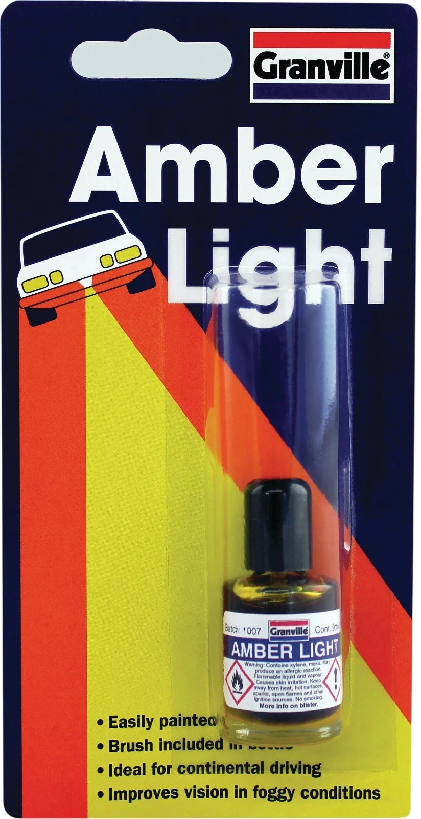 Granville Amber Light 9ml – Yellow Headlight Fog Lamp Lens Paint Lacquer - Granville - 0010A image 1