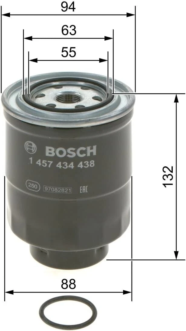 Сервісний комплект фільтрів BOSCH для Mazda 6 III 2.2 Diesel 2012-On – масляний, повітряний і паливний - Bosch - P7085 S0165 N4438 зображення 2