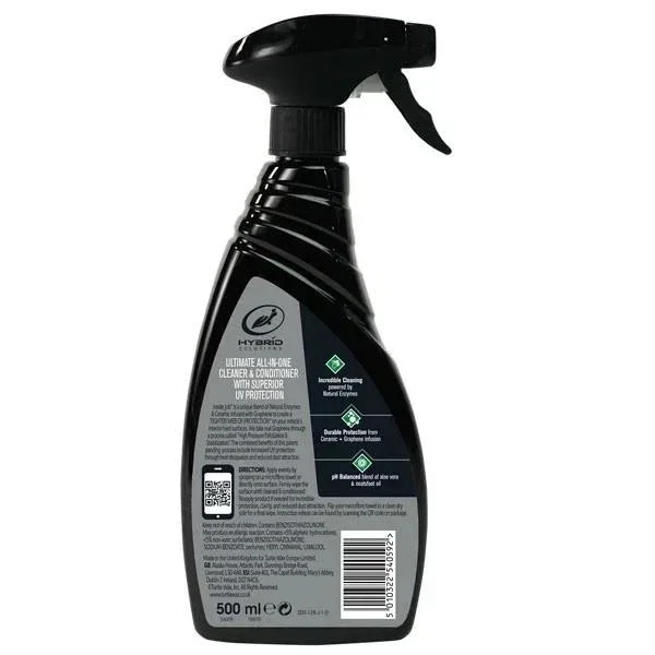 Очищувач салону Turtle Wax Hybrid Solutions Ceramic Graphene Inside Job 500 мл – захист інтер’єру 54059 - Turtle Wax - 54059 зображення 2