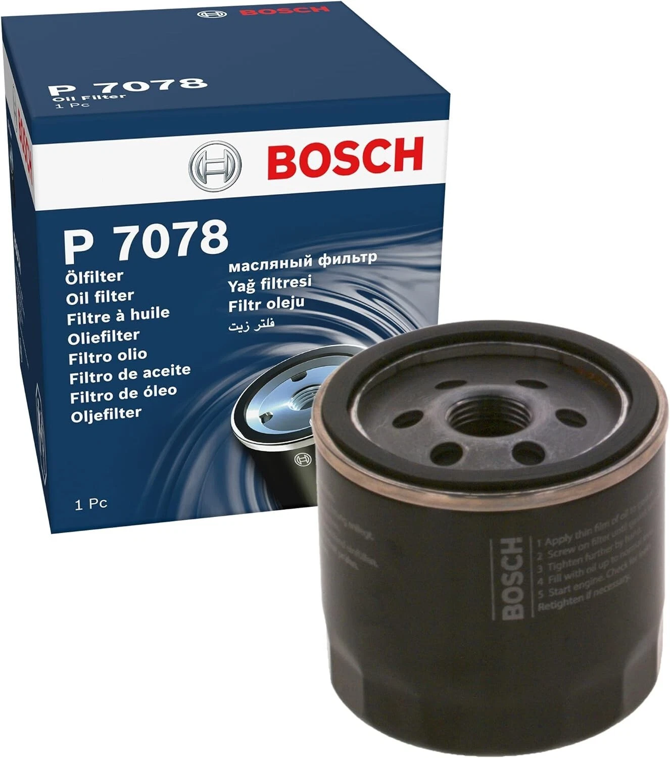 OSCH Service Kit for Ford Fiesta MK7 1.25 1.4 1.6 2008–2018 – Oil Air Cabin Filters & 4 Spark Plugs - Bosch - 0242236633 x4 S0135 P7078 R2415 image 4