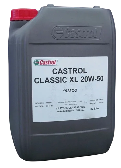 Моторна олива Castrol Classic XL 20W-50 20 л – для класичних автомобілів до 1980 року - Castrol - 1925/2801