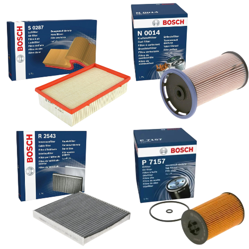 BOSCH Service Kit for Skoda Superb 3V 2.0 TDI 2015–2023 – Full Filter Set - Bosch - P7157 S0287 N0014 R2543