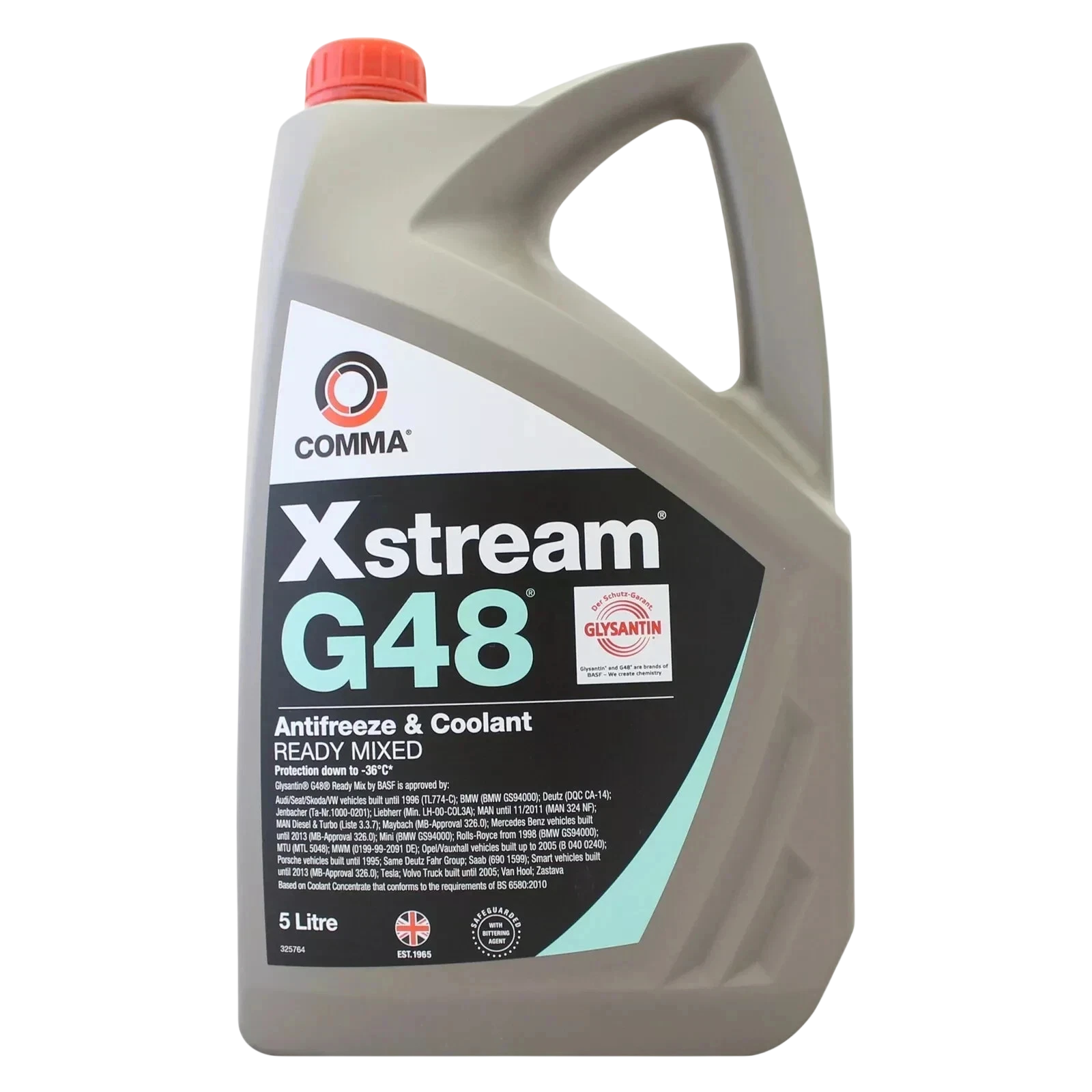 Comma Xstream G48 XSG48M5L Antifreeze & Coolant Ready To Use 5L - Comma - XSG48M5L image 1