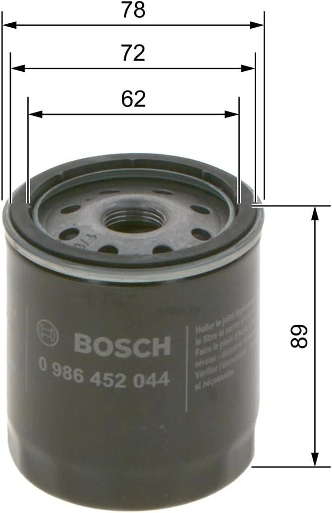 Сервісний комплект BOSCH для Toyota Hilux 2.5 3.0 D-4D 2004–2017 – масляний, повітряний та паливний фільтри - Bosch - P2044 S0344 N2115 зображення 2