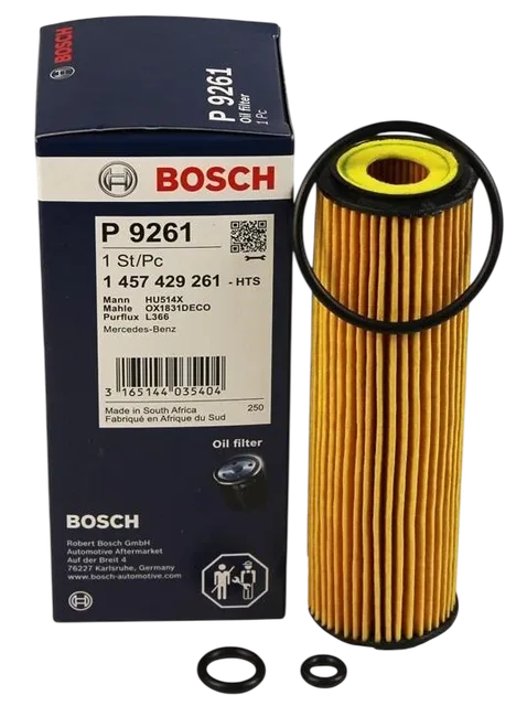 Bosch Oil Filter P9261 for Mercedes-Benz C-Class CLK CLC E-Class Sprinter 1.8 NGT - Bosch - P7404