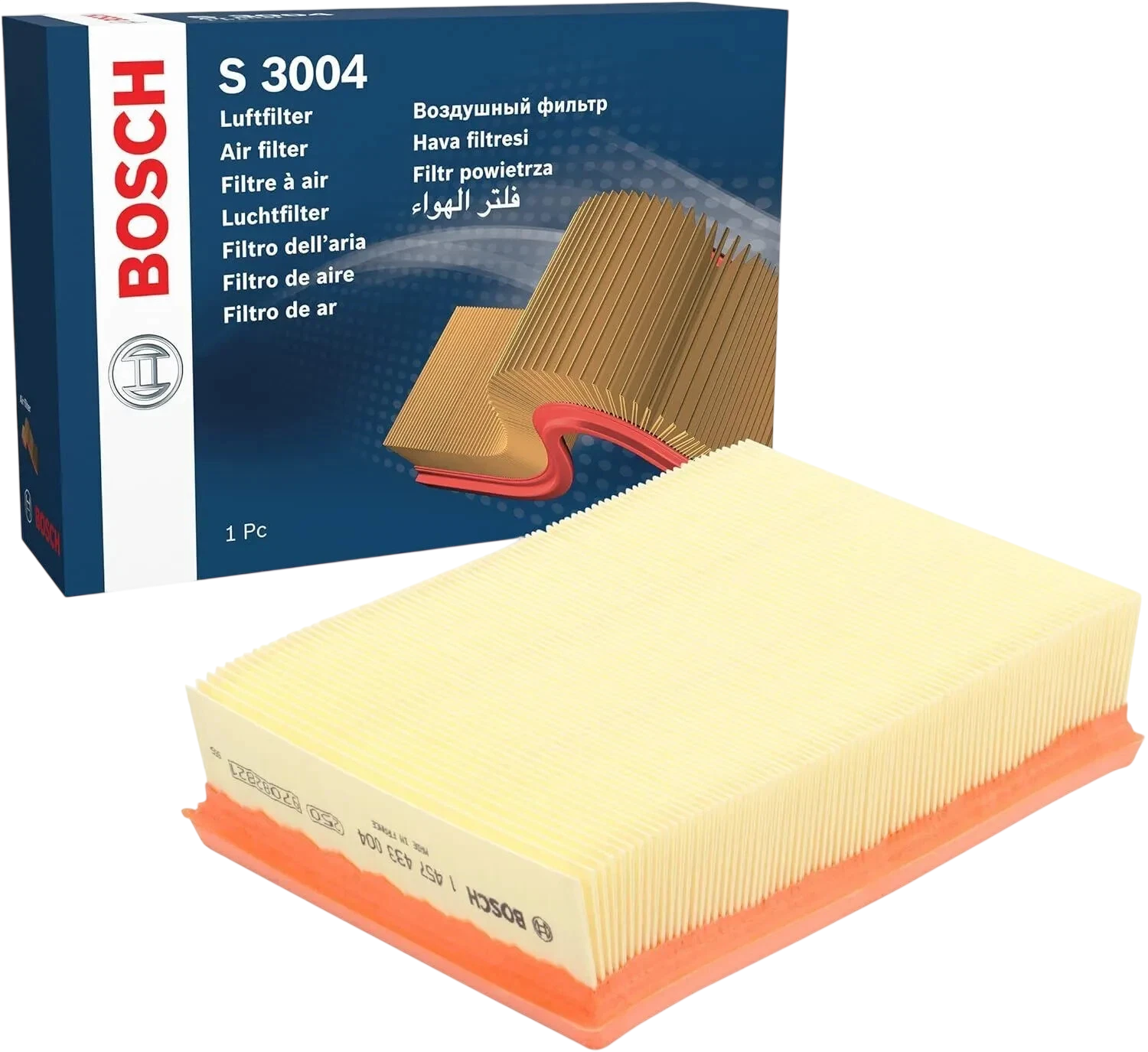 Повітряний фільтр BOSCH S3004 1457433004 для BMW E36 E38 E39 E46 E83 E85 - Bosch - S3004