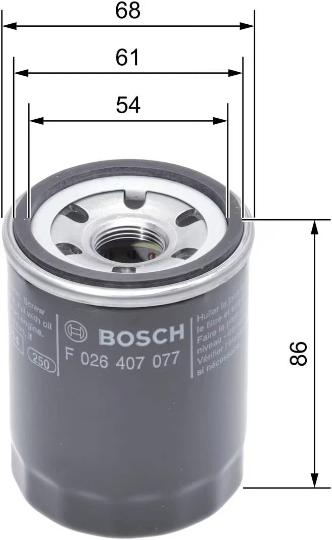 BOSCH Service Kit for Honda Civic MK8 1.8 i-VTEC 2005–2012 – Air Oil & Cabin Filters - Bosch - P7077 S0472 M2203 image 4
