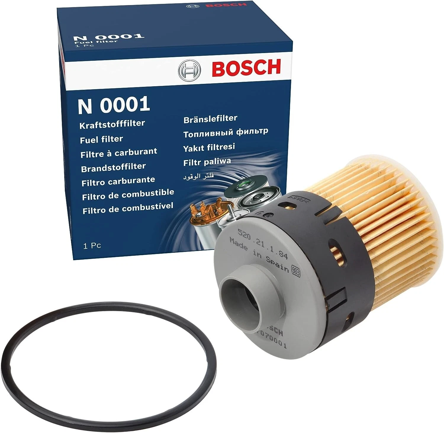 Сервісний комплект BOSCH для Vauxhall Combo 1.3 CDTi дизель 2004 – масляний, повітряний і паливний фільтри - Bosch - S3055 P9256 N0001 зображення 10