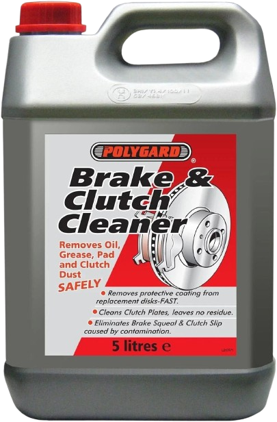 Polyguard Brake & Clutch Cleaner 5L – Removes Oil, Grease & Brake Dust - Polygard - 12200