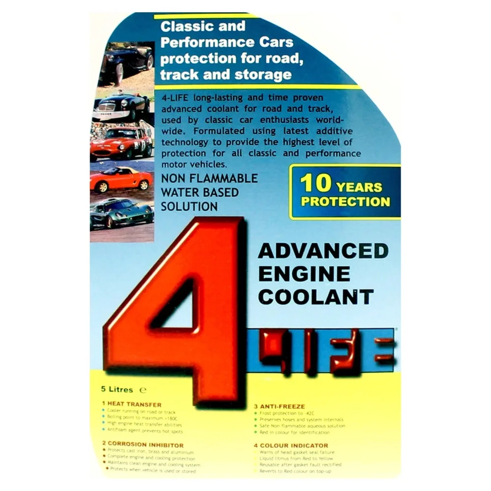 Охолоджувальна рідина Castrol 4 Life Advanced 5 л FLC5 – для класичних та спортивних авто - Castrol - FLC5 зображення 5