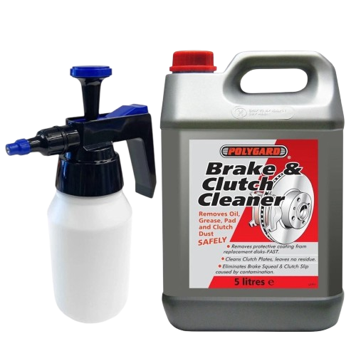 Brake and Clutch Cleaner Parts Degreaser 5L 5 Litre Spray Bottle Dispenser - Polygard - 12200A XX510