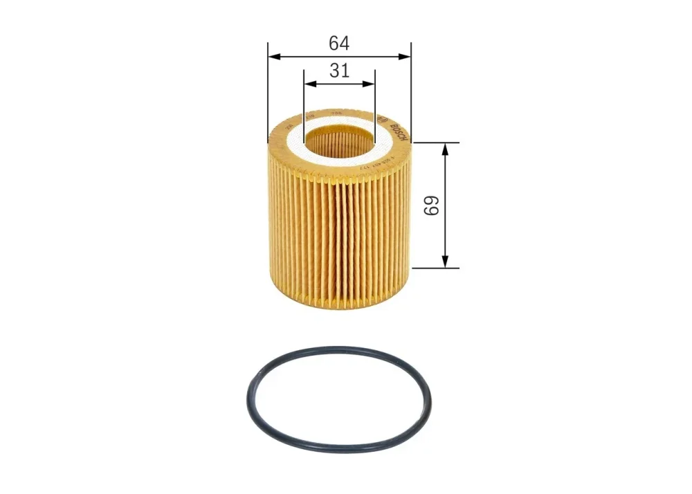 Bosch P7177 Oil Filter for Ford Ranger 2.2 3.2 TDCi 4x4 - Bosch - P7177 image 2