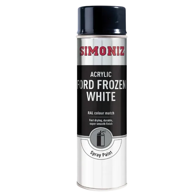 Акрилова фарба-аерозоль Simoniz Ford Frozen White 500 мл біла для автомобіля - SIMONIZ - SIMP23D