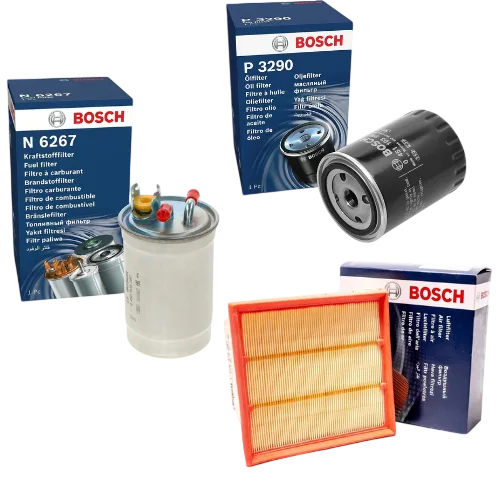 Комплект ТО Bosch масляный воздушный топливный фильтры VW Transporter T4 1.9 TD 1996–2003 - Bosch - S3747 P3290 N6267