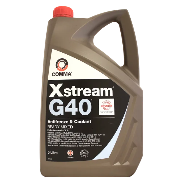 Comma Xstream G40 Antifreeze & Engine Coolant Ready to Use 5L – Car Radiator Cooling Fluid XSG40M5L - Comma - XSG40M5L