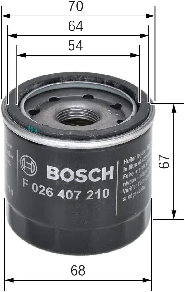 Сервісний комплект BOSCH для Mazda 2 1.3 бензин 2008–2015 – масляний, повітряний і салонний фільтри - Bosch - P7210 S9184 M2275 зображення 8