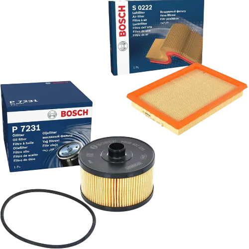 Bosch Service Kit Oil & Air Filters for Nissan Juke 1.2 DIG-T Petrol 2014–2019 - Bosch - P7231 S0222