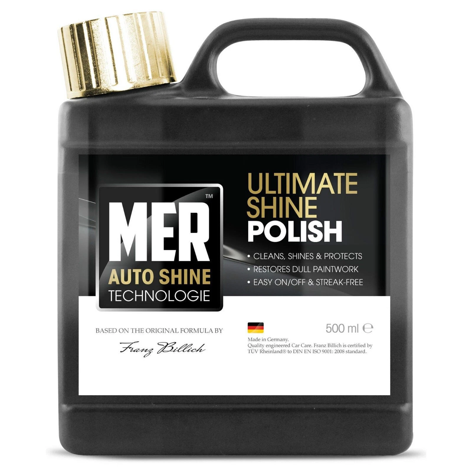 Набір MER High Shine автошампунь та Ultimate Shine поліроль-віск 2×500 мл - MER - MASSH5 MASUP5 зображення 3