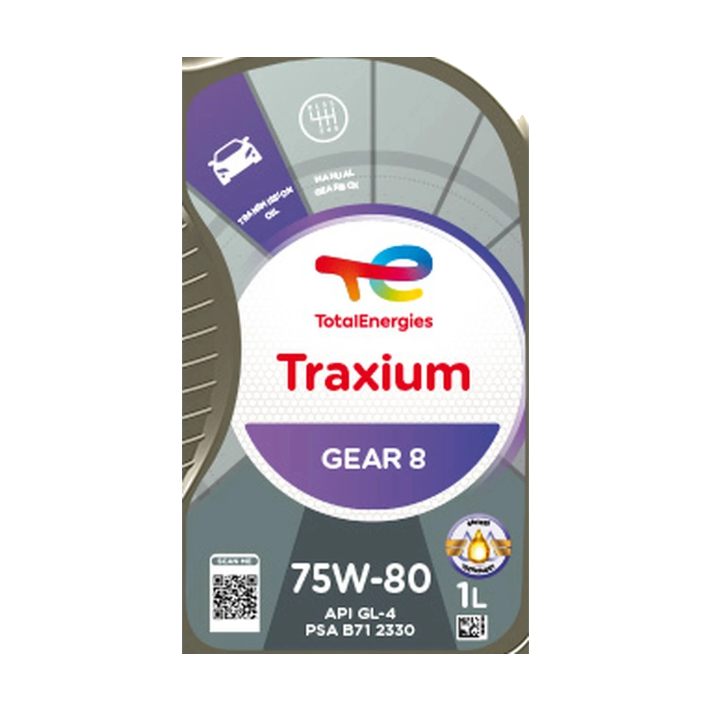 TotalEnergies Traxium Gear 8 75W-80 1L Manual Transmission Oil API GL-4 PSA B71 2330 - TotalEnergies - 214082 image 6