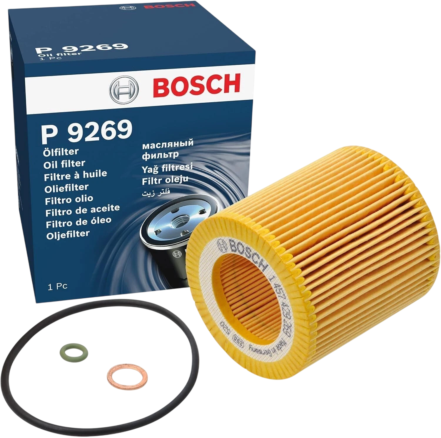 BOSCH P9269 Oil Filter – BMW 1 2 3 4 5 6 7 Series M X1 X3 X5 Z4 Petrol - Bosch - P9269