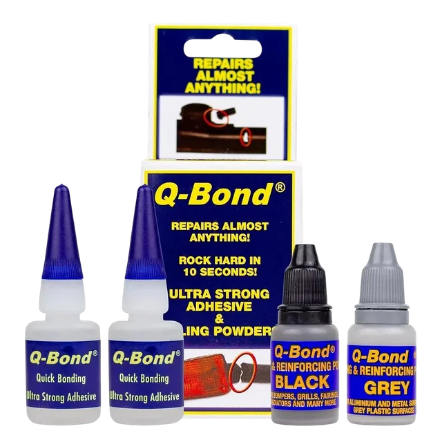 Q-Bond QB2 Ultra Strong Instant Adhesive & Filling Powders – Fast Repair Kit, Hardens in 10 Seconds - Q BOND - QB2