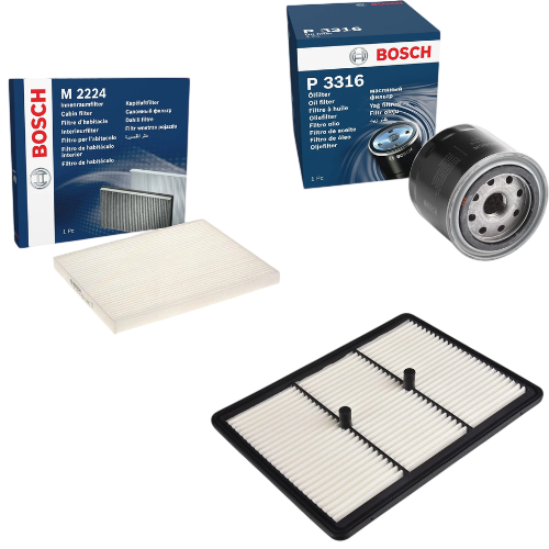 Service Kit for Hyundai Ioniq Hybrid 2016–2023 – Air Oil & Cabin Filters - Bosch - P3316 ADG022167 M2224 image 1
