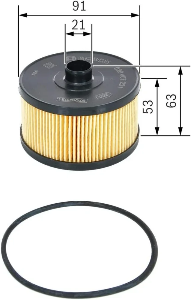 Bosch Service Kit Oil & Air Filters for Nissan Juke 1.2 DIG-T Petrol 2014–2019 - Bosch - P7231 S0222 image 4