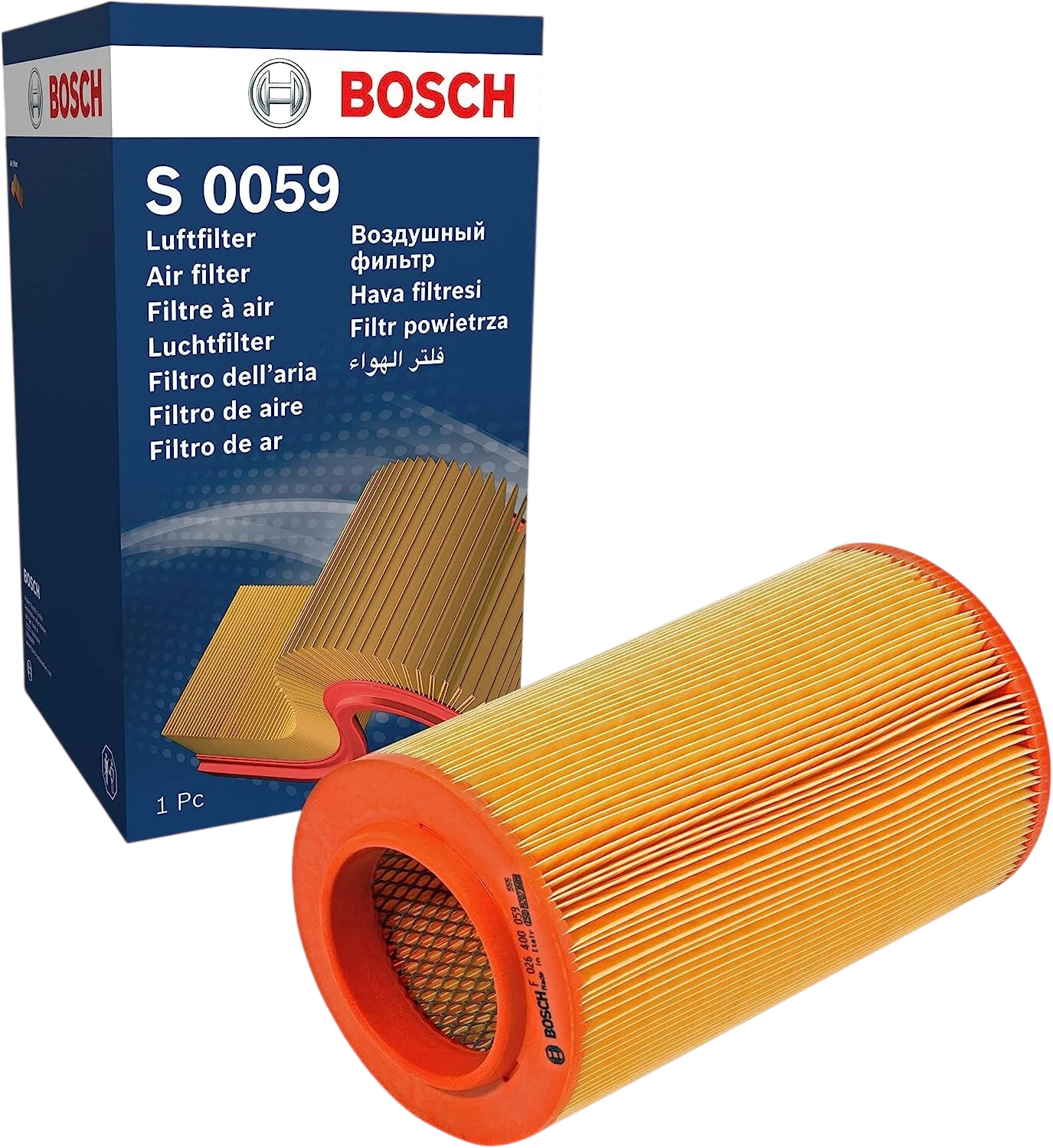 Воздушный фильтр BOSCH S0059 для Citroen Relay Fiat Ducato Peugeot Boxer 2.0 2.2 2.3 3.0 - Bosch - S0059
