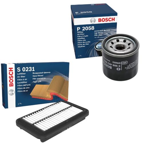 BOSCH Service Kit for Suzuki Alto 1.0 2009–2022 – Air & Oil Filters - Bosch - P2058 S0231