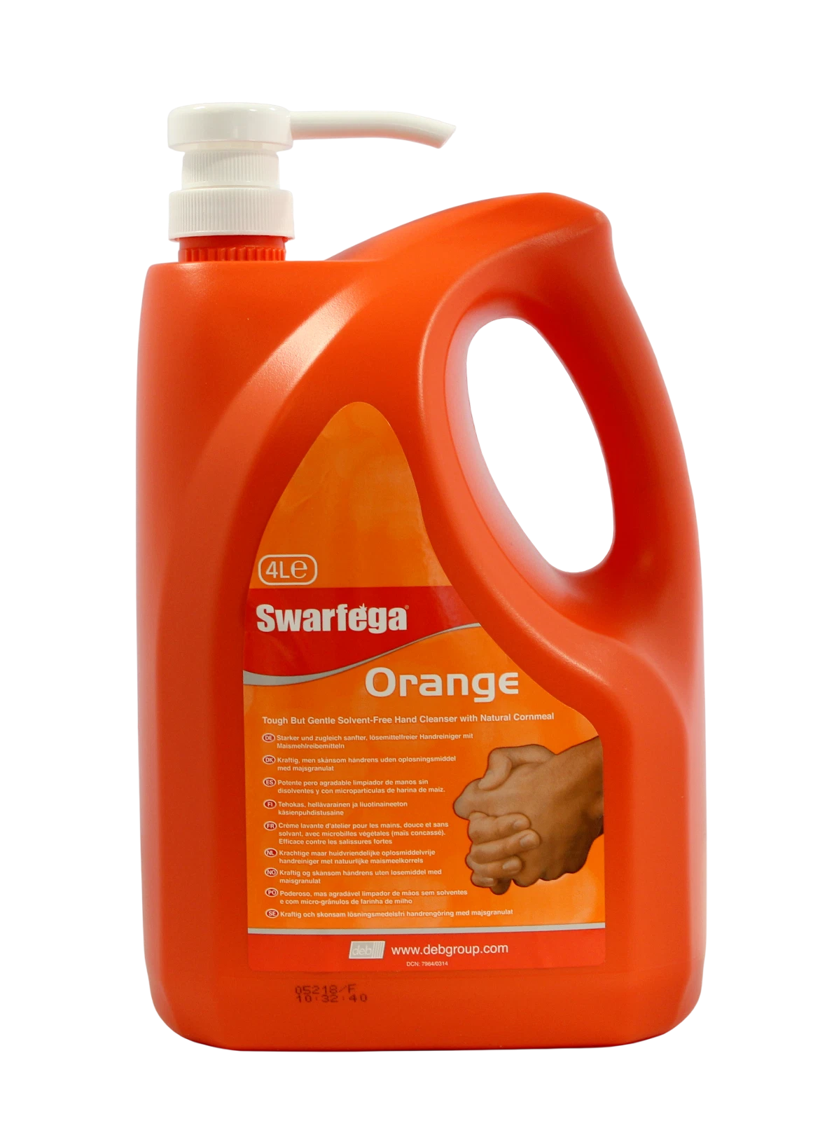Deb Swarfega Orange 4 л – потужний очищувач для рук із помпою для сильних забруднень - Swarfega - SOR4LMP зображення 1