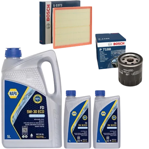 Service Kit for Ford Transit Custom 2012-2017 – Engine Oil, Oil & Air Filters - Bosch - S0373 P7188 N2315L N2311L x2