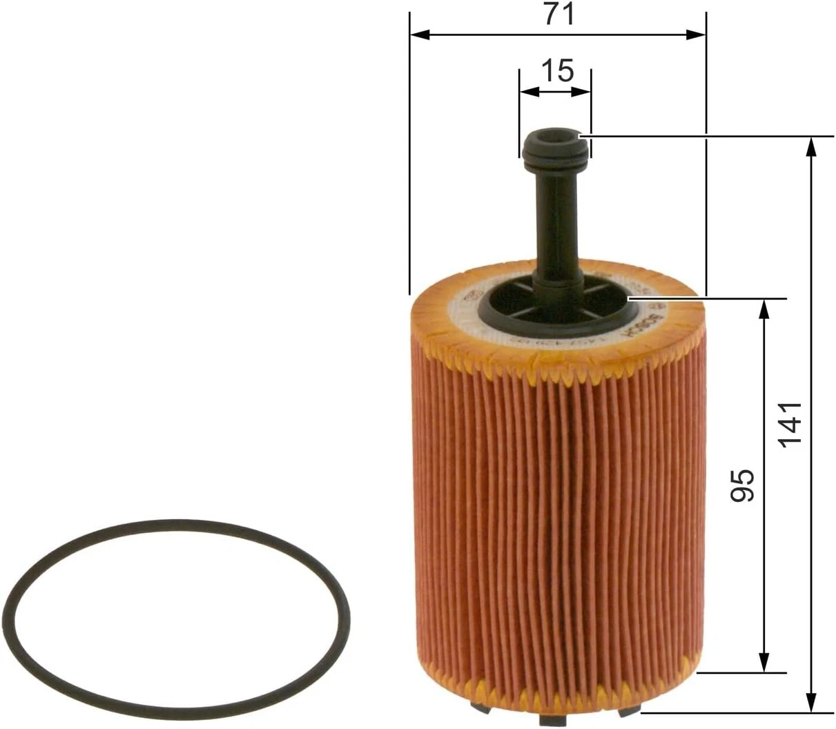 BOSCH Service Kit for VW Caddy MK3 1.9 TDI 2004–2010 – Full 4 Filter Set - Bosch - P9192 S9404 N0008 M2097 image 4