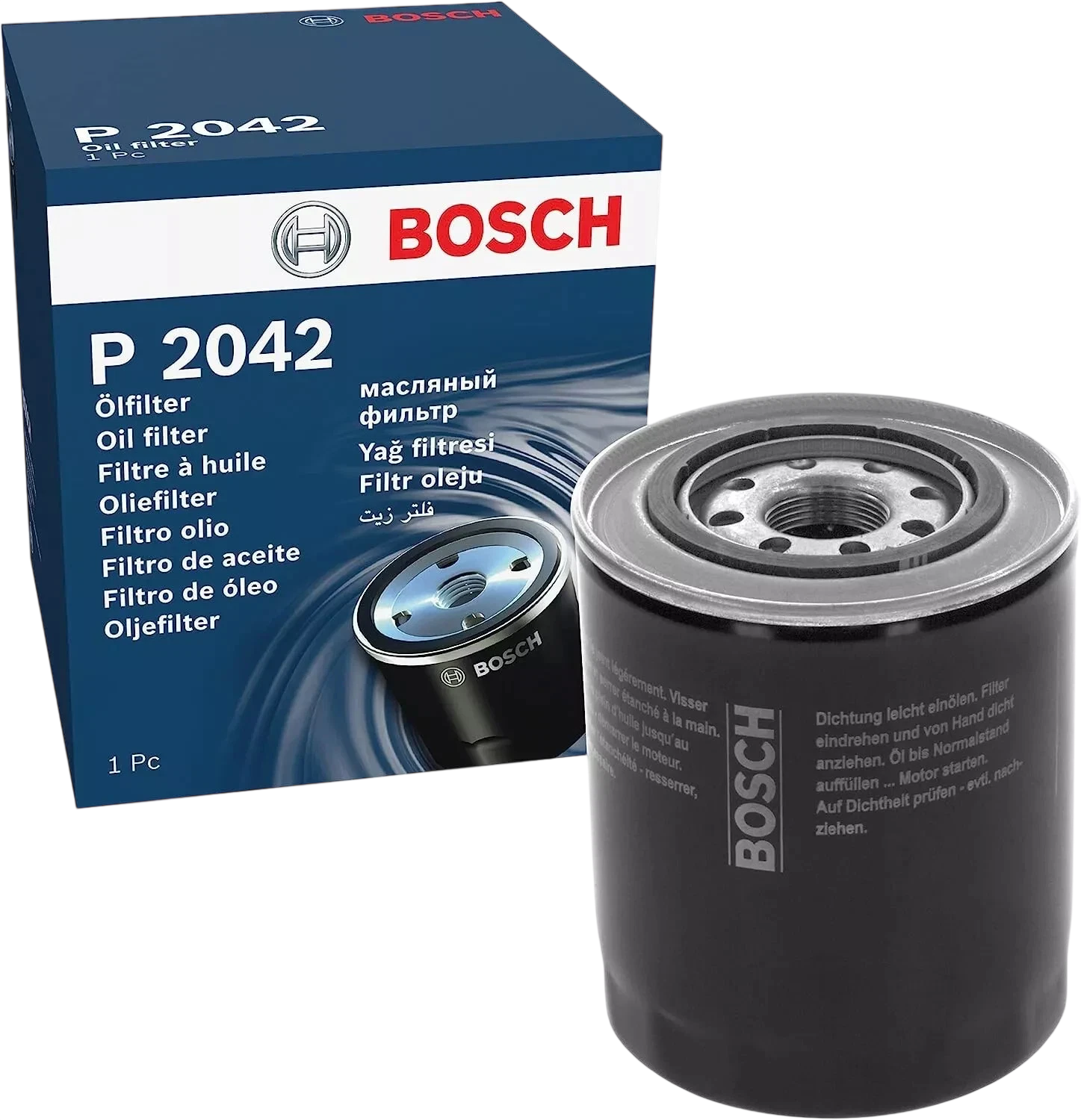 Масляний фільтр BOSCH P2042 для Mitsubishi L200 2.5 дизель 2006–2016 - Bosch - P2042