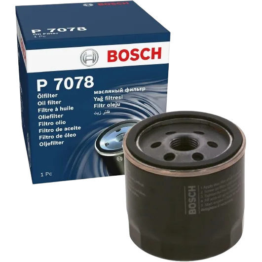 Масляний фільтр BOSCH P7078 для Ford EcoSport Fiesta Focus 1.25 1.4 1.5 1.6 - Bosch - P7078