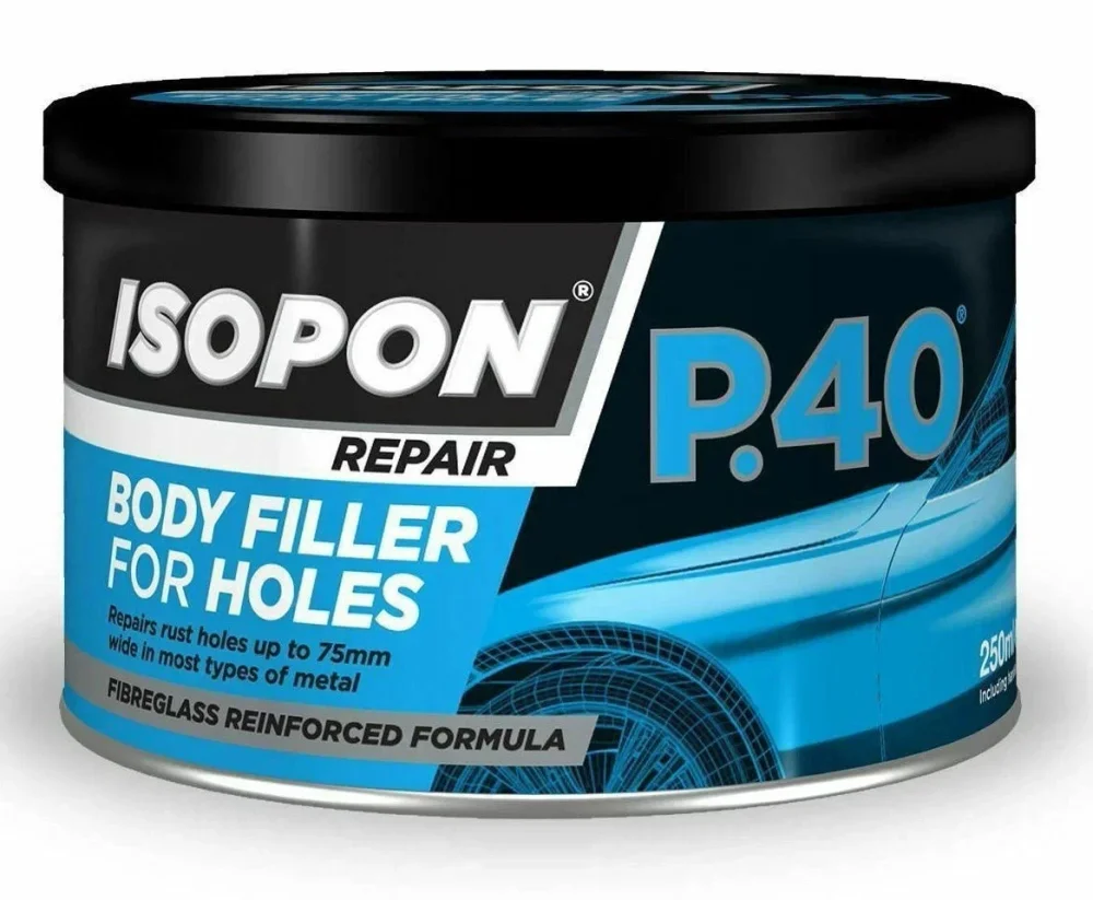 Ремкомплект для кузова U-POL Isopon P38 & P40 шпаклівка 2×250 мл 500 мл - Isopon - P38/S P40/S APL/3 H3840/S зображення 2