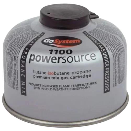 GoSystem G1100 100g Butane Propane Gas Cartridge – Camping Hiking Fishing - Go System - G1100 image 1