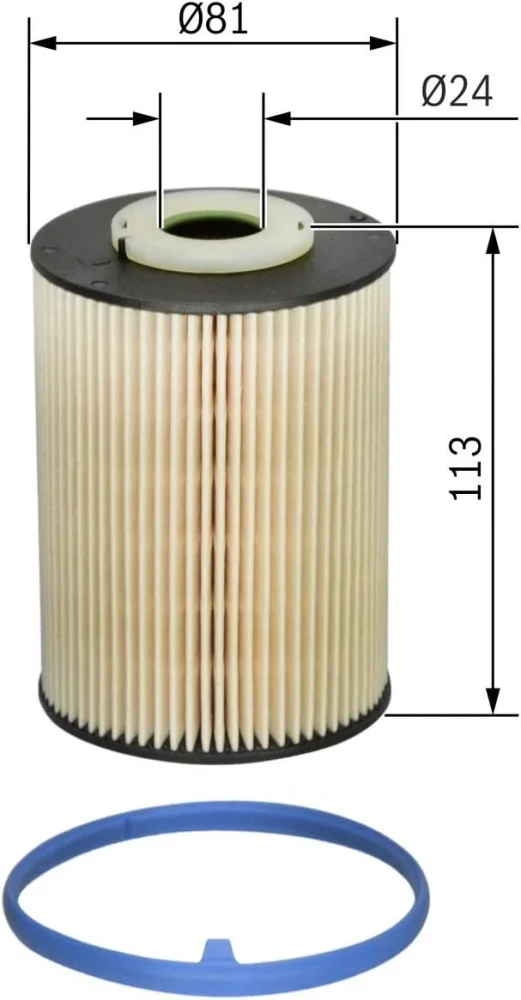 Bosch Fuel Filter for Volvo C30 C70 V40 V50 V60 V70 S40 S60 S80 XC60 XC70 2.0 2.4D Diesel - Bosch - N2128 image 3