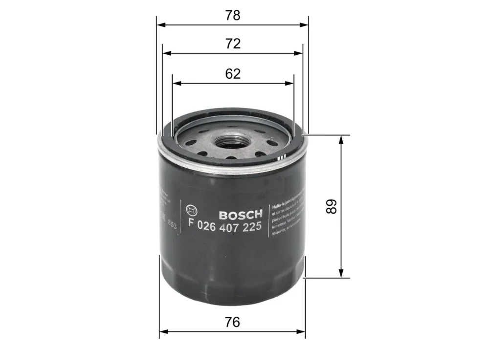 Комплект ТО Bosch для Ford Focus MK3 1.0 EcoBoost 2012–2017 – масляний, повітряний і паливний фільтри - Bosch - P7225 S0492 F3009 зображення 6