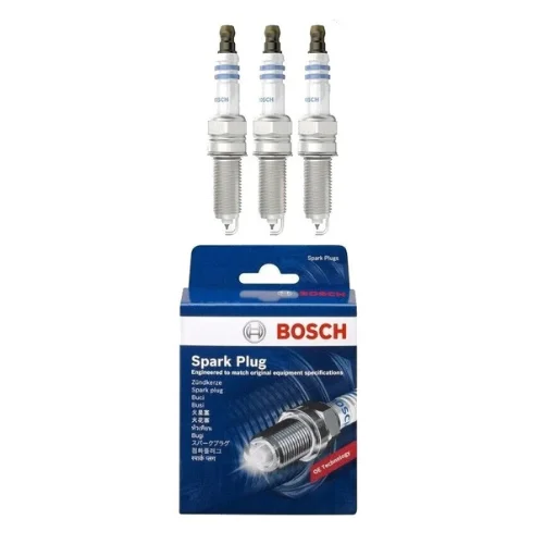 Bosch Service Kit Oil Air Filters & Spark Plugs for VW Up Seat Mii Skoda Citigo 1.0 2011–2021 - Bosch - P7143 S0285 0241135520 x3 image 4