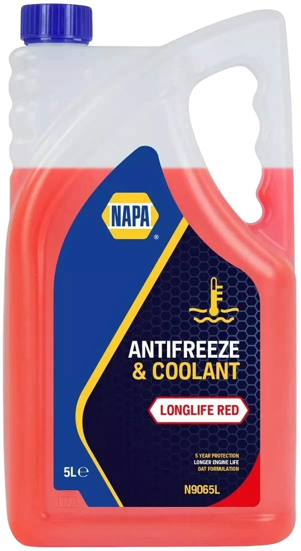 Червоний антифриз NAPA N9065L 5 л – охолоджувальна рідина Long Life - NAPA - N9065L зображення 1