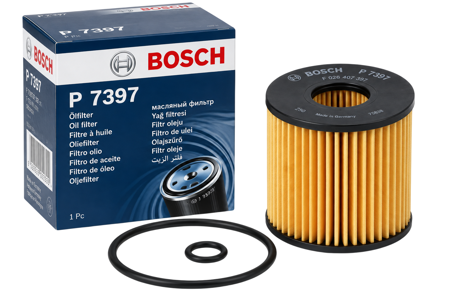 Масляний фільтр BOSCH для Toyota Prius 1.8 Hybrid 2009– 2ZR-FXE – 0415237010 0415240060 - Bosch - P7397