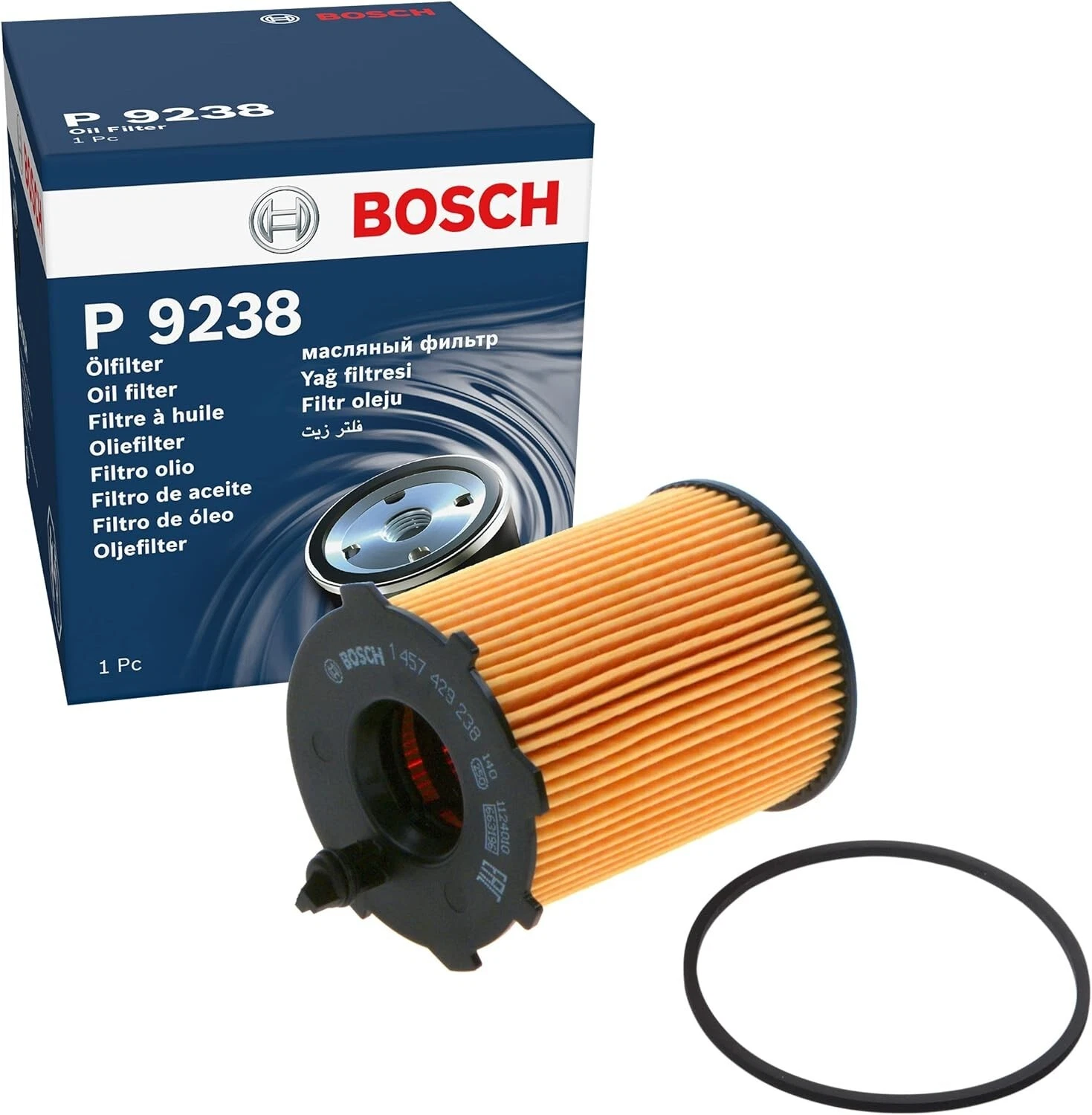 BOSCH Service Kit for Ford Focus MK3 1.6 TDCi 2010–2017 – Oil Air Filters & Engine Oil - Bosch - P9238 S0492 908767 image 3