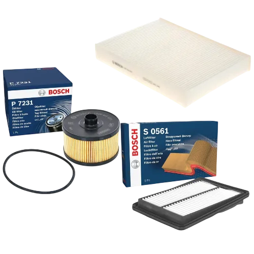 Bosch Service Kit for Nissan Qashqai 1.2 1.3 DIG-T Petrol 2014-2021 Filter Set - Bosch - P7231 S0561 M5057