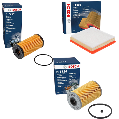 BOSCH Service Kit for Renault Trafic 1.9 2.0 2.5 dCi 2006–2015 – Oil Air & Fuel Filters - Bosch - S0103 N1724 P7014